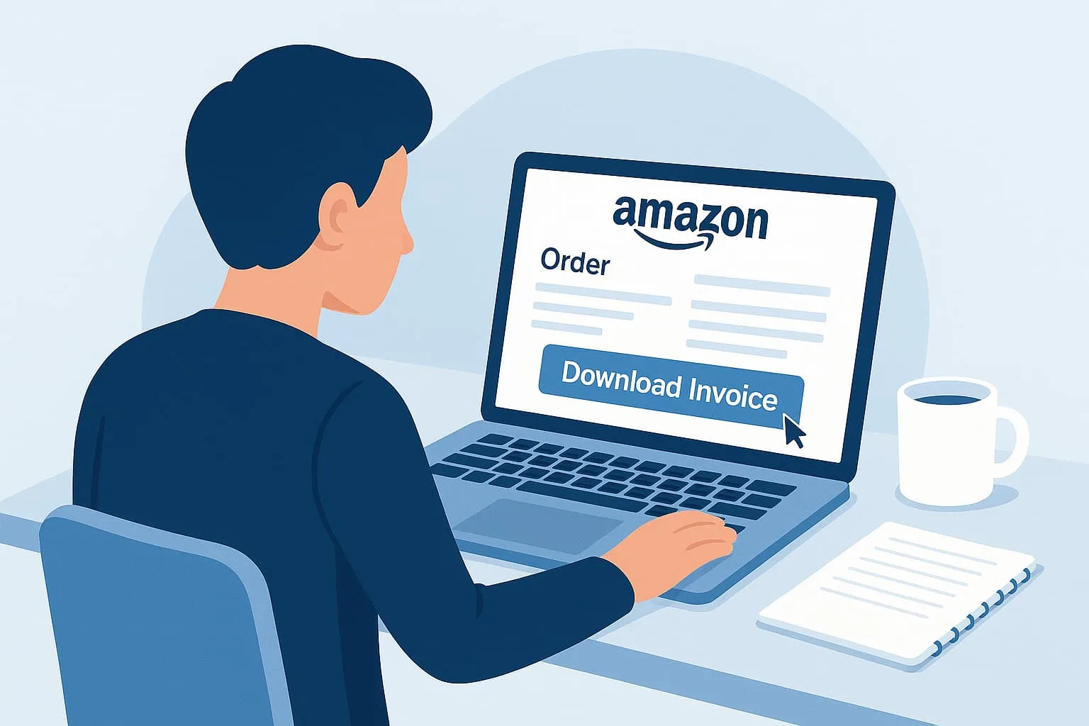 Amazon order history page showing the Returns & Orders menu