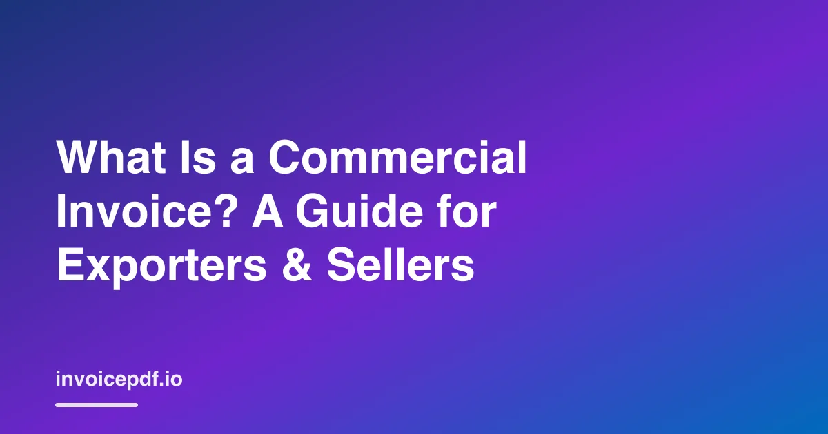 A completed commercial invoice showing fields for buyer, seller, HS codes, country of origin, and Incoterms